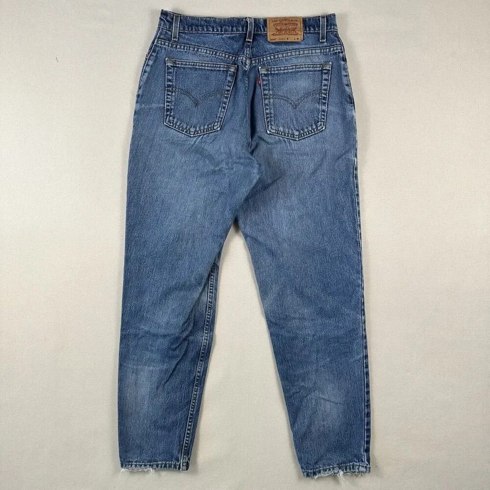Vintage 90s‎ Levi’s 550 Jeans Women’s 14 Regular Blue Denim Relaxed Tapered Leg